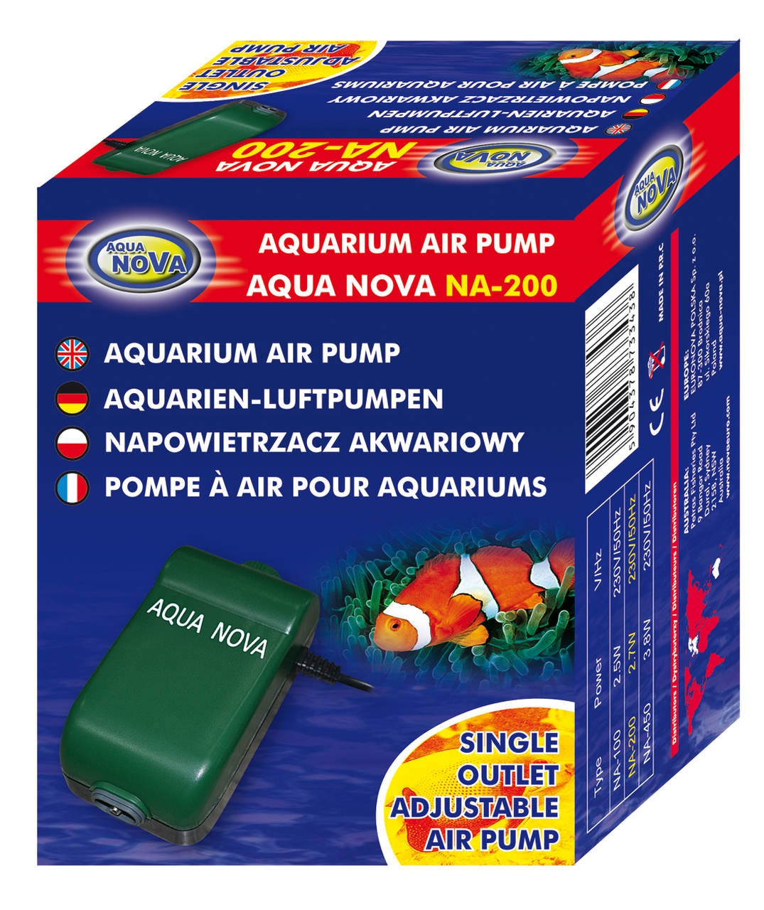 Akvaariumi pump NA-200